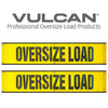 VULCAN Oversized Load Banner For Escort Vehicles - 2 Pack -  Mesh - 12 Inch x 60 Inch