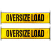 VULCAN Oversize Load Banner with Heavy Duty Stretch Cords and Metal Hooks - 2 Pack - Reflective - 18 Inch x 84 Inch