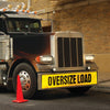 VULCAN Oversize Load Banner with Heavy Duty Stretch Cords and Metal Hooks - 2 Pack - Reflective - 18 Inch x 84 Inch