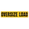 VULCAN Oversize Load Sign For Trucks and Trailers - Hinged Aluminum - 18 Inch x 84 Inch