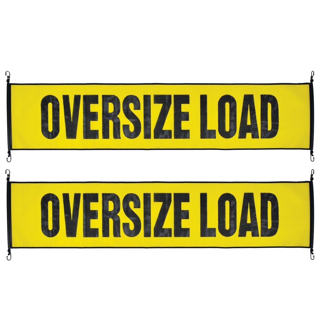VULCAN Oversize Load Banner with Heavy Duty Metal Hooks - 2 Pack - Str ...