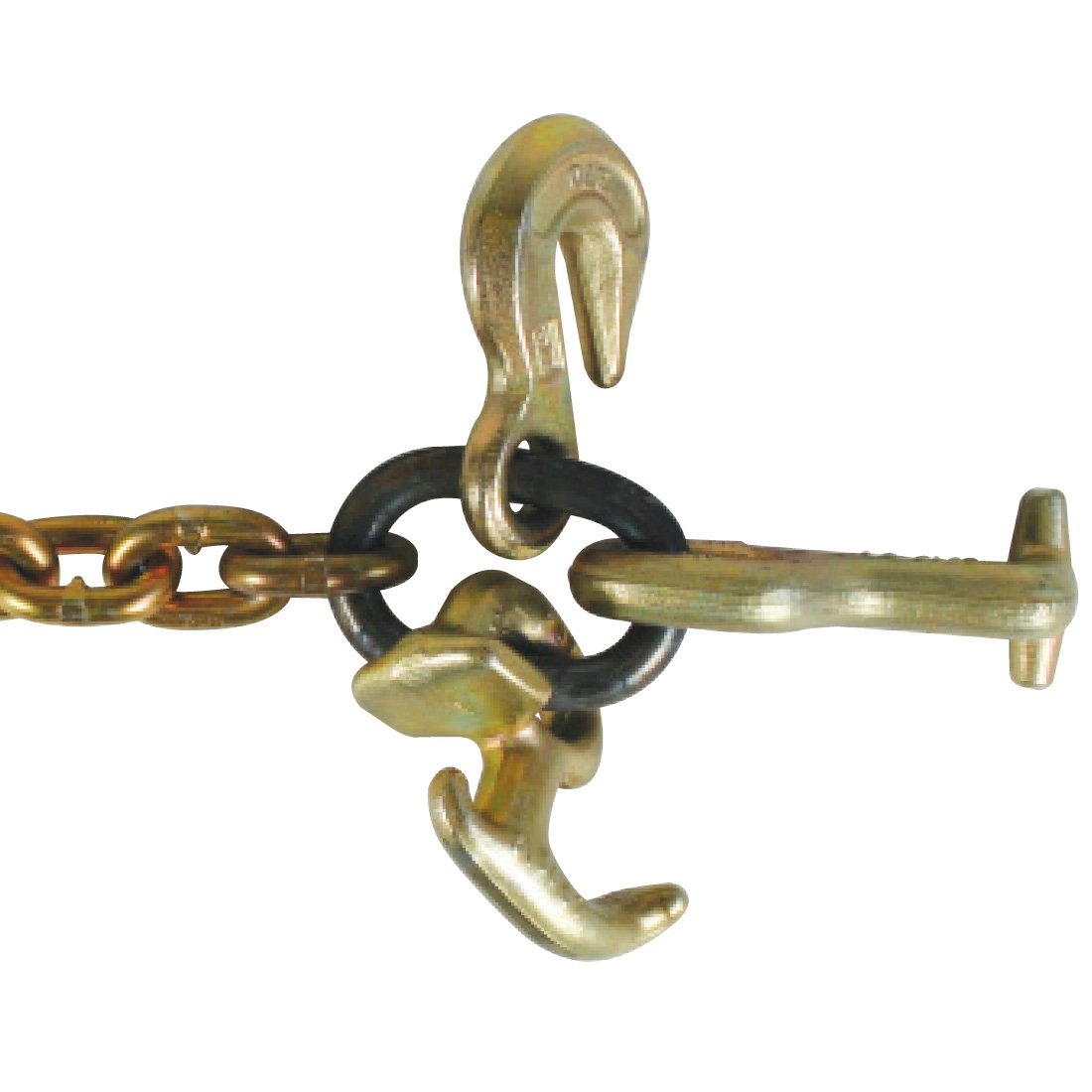 VULCAN Auto Hauling Chains with Grab Hook, T-Hook, and R-Hook - Grade 70