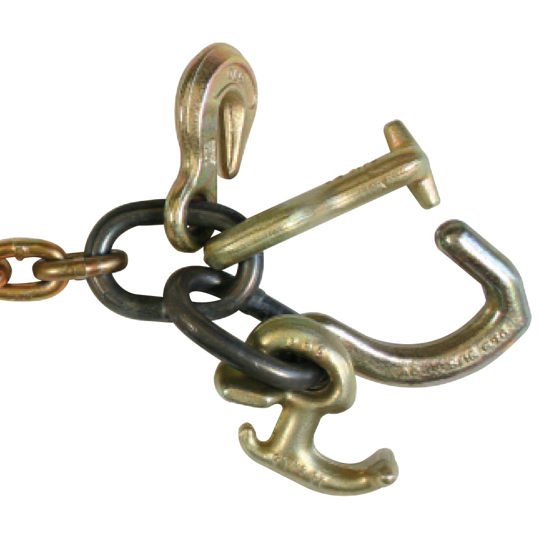 VULCAN Auto Hauling Chain - Grab, T, R, and Mini Datsun Hook - Grade 70 - 5/16 Inch x 48 Inch - 4,700 Pound Safe Working Load