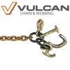 VULCAN Auto Hauling Chain - Grab, T, R, and Mini Datsun Hook - Grade 70 - 5/16 Inch x 60 Inch - 4,700 Pound Safe Working Load