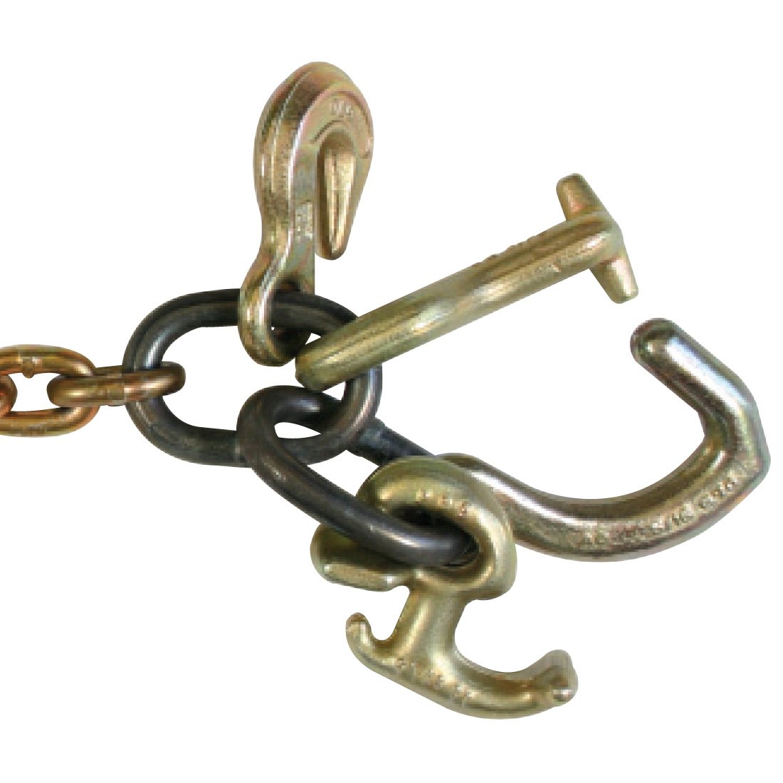 VULCAN Auto Hauling Chains with Grab Hook, T-Hook, R-Hook and Mini Datsun Hook - Grade 70