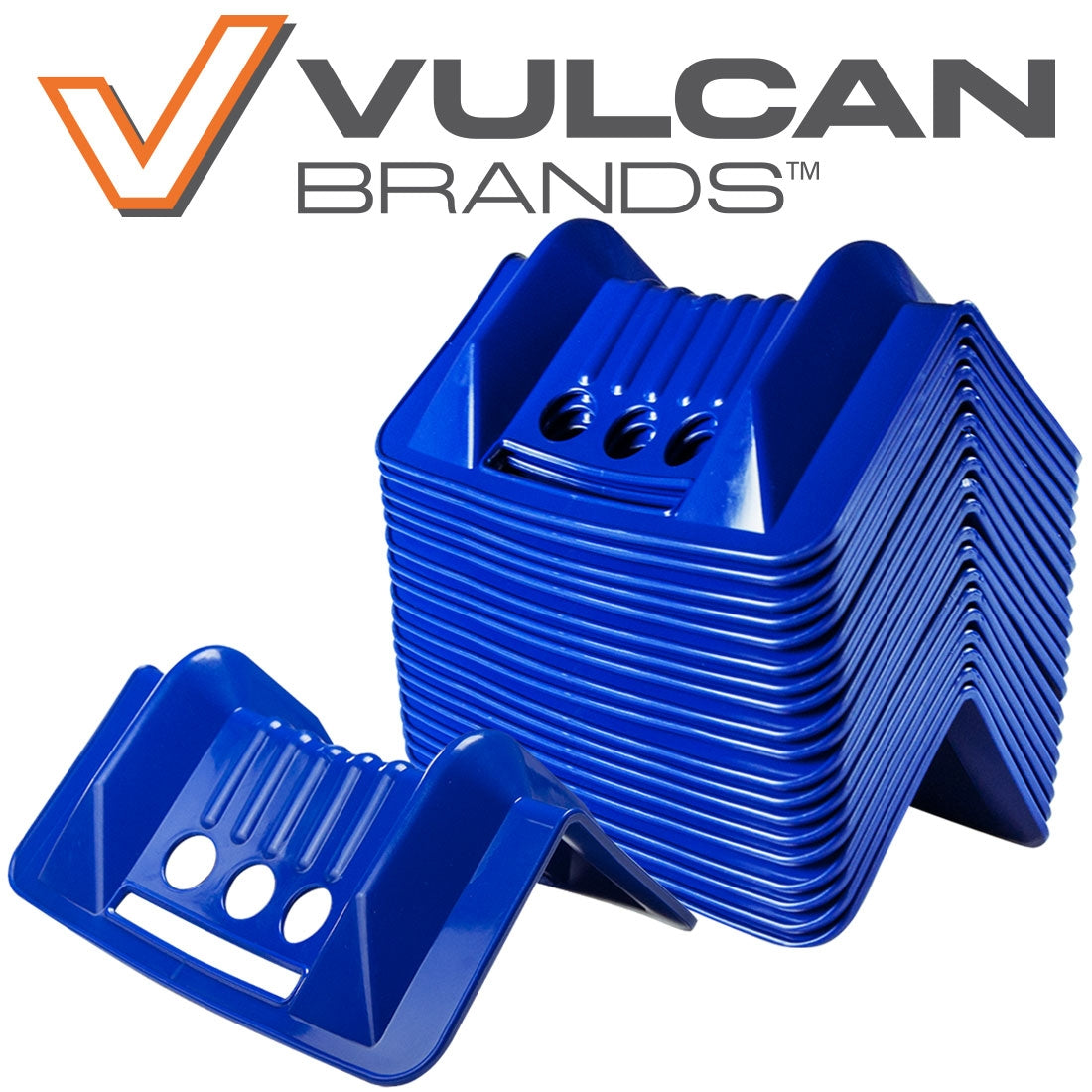 VULCAN Corner Protectors - Ultra-Heavy Duty - 9.5 Inch x 6 Inch x 6 Inch - Case Of 80 Units