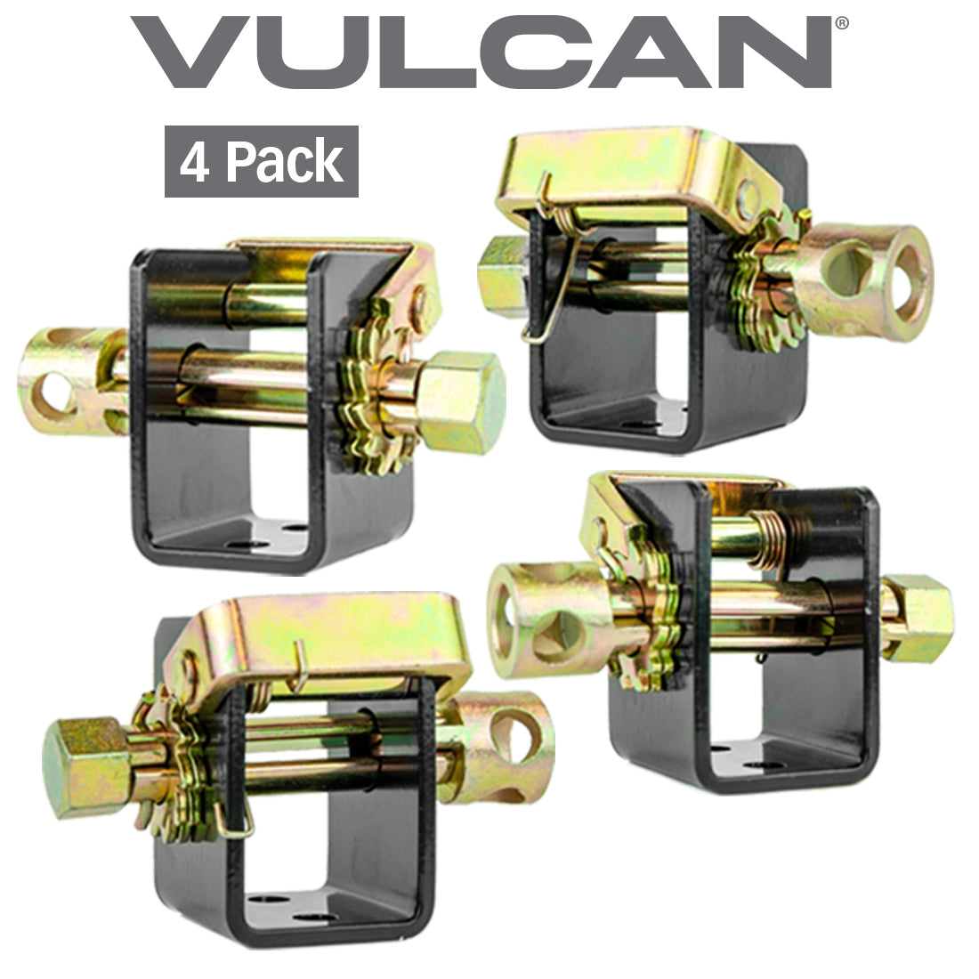 VULCAN Bolt on Weld on 2 Inch Lashing Winch 4 Pack