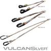 VULCAN Web Bridle with Latching Axle Strap Ends - 48 Inch - Silver Series - 3,300 Pound Safe Working Load