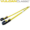 VULCAN Web Bridle with Latching Axle Strap Ends - 96 Inch - Classic Yellow - 3,300 Pound Safe Working Load