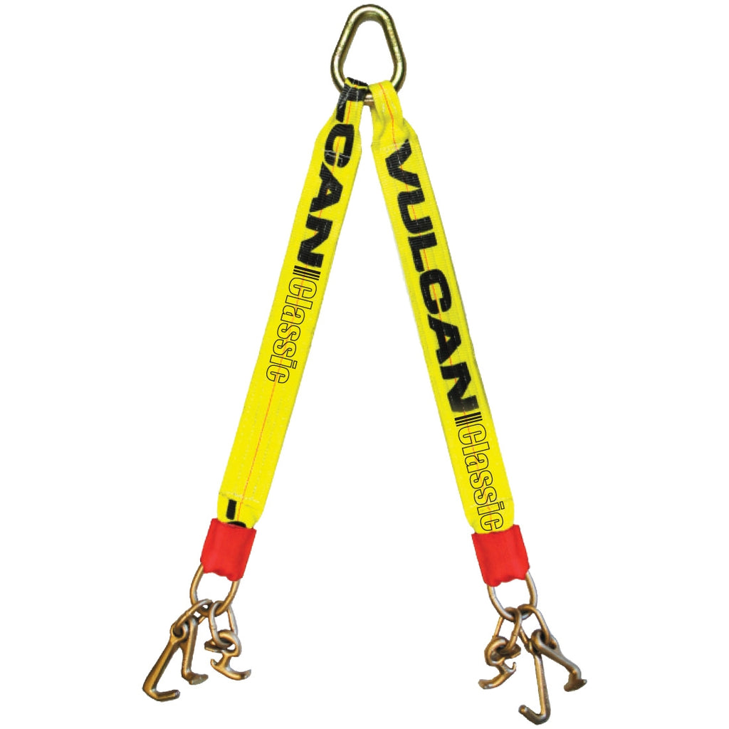 VULCAN Web Bridle with Universal RTJ Frame Hook Clusters - Standard Length 40 Inch - Classic Yellow - 4,700 Pound Safe Working Load