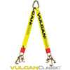 VULCAN Web Bridle with Universal RTJ Frame Hook Clusters - Standard Length 40 Inch - Classic Yellow - 4,700 Pound Safe Working Load