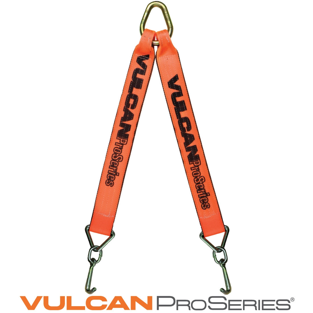 VULCAN Web Bridle with Forged 4 Inch J Hooks - 40 Inch - PROSeries - 4,700 Pound Safe Working Load