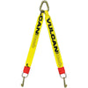 VULCAN Web Bridle with Forged 4 Inch J Hooks - 40 Inch - Classic Yellow - 4,700 Pound Safe Working Load