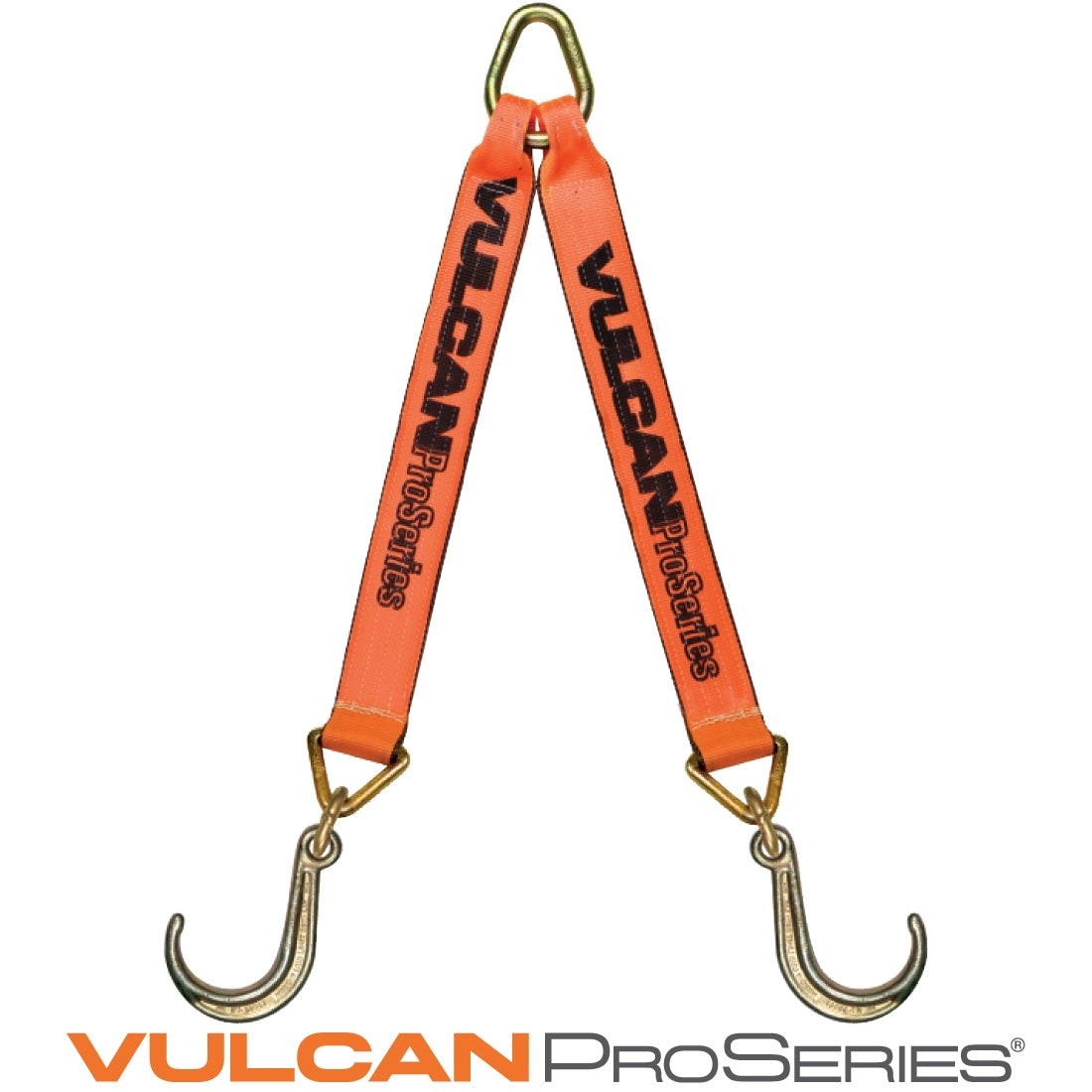 VULCAN Web Bridle with Forged 8 Inch J Hooks - 47 Inch - PROSeries - 4,700 Pound Safe Working Load