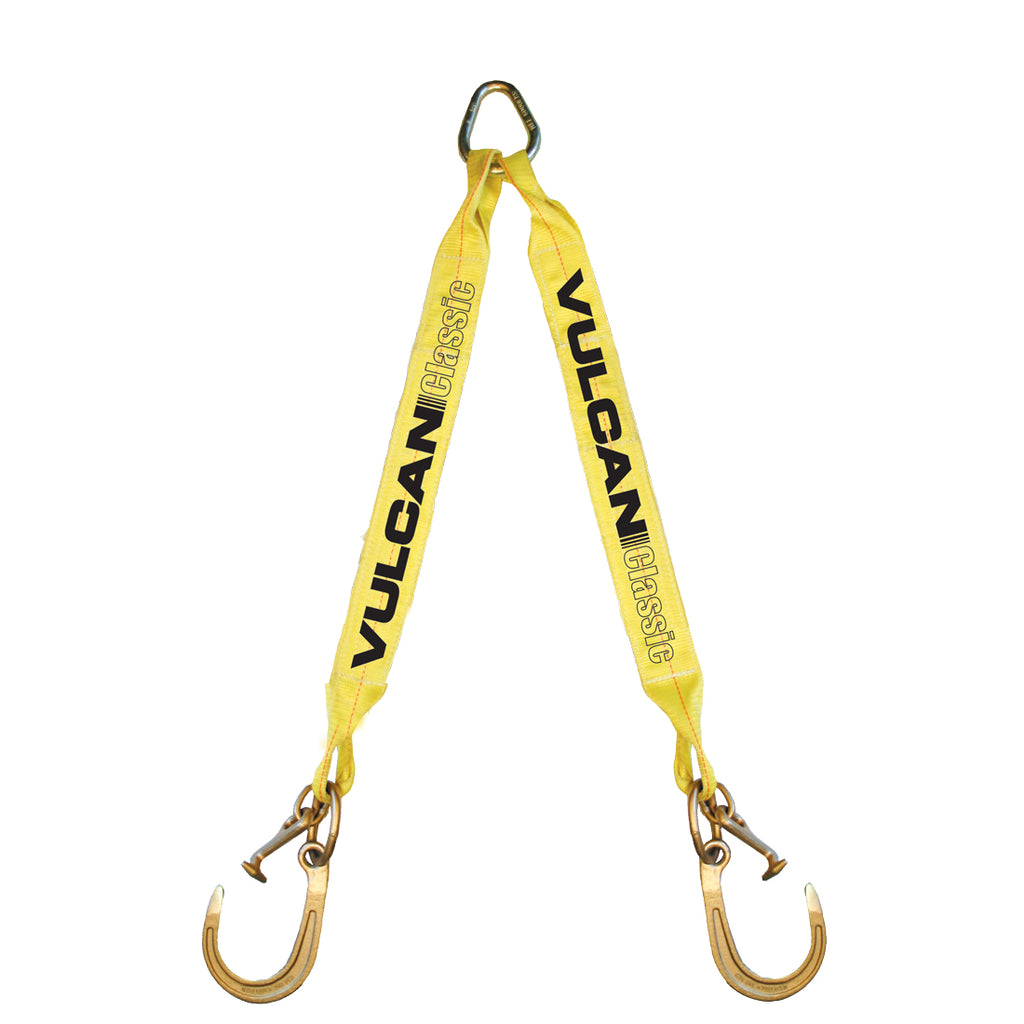 VULCAN Web Bridle with Forged Sport and T Hooks - 48 Inch - Classic Yellow - 3,900 Pound Safe Working Load