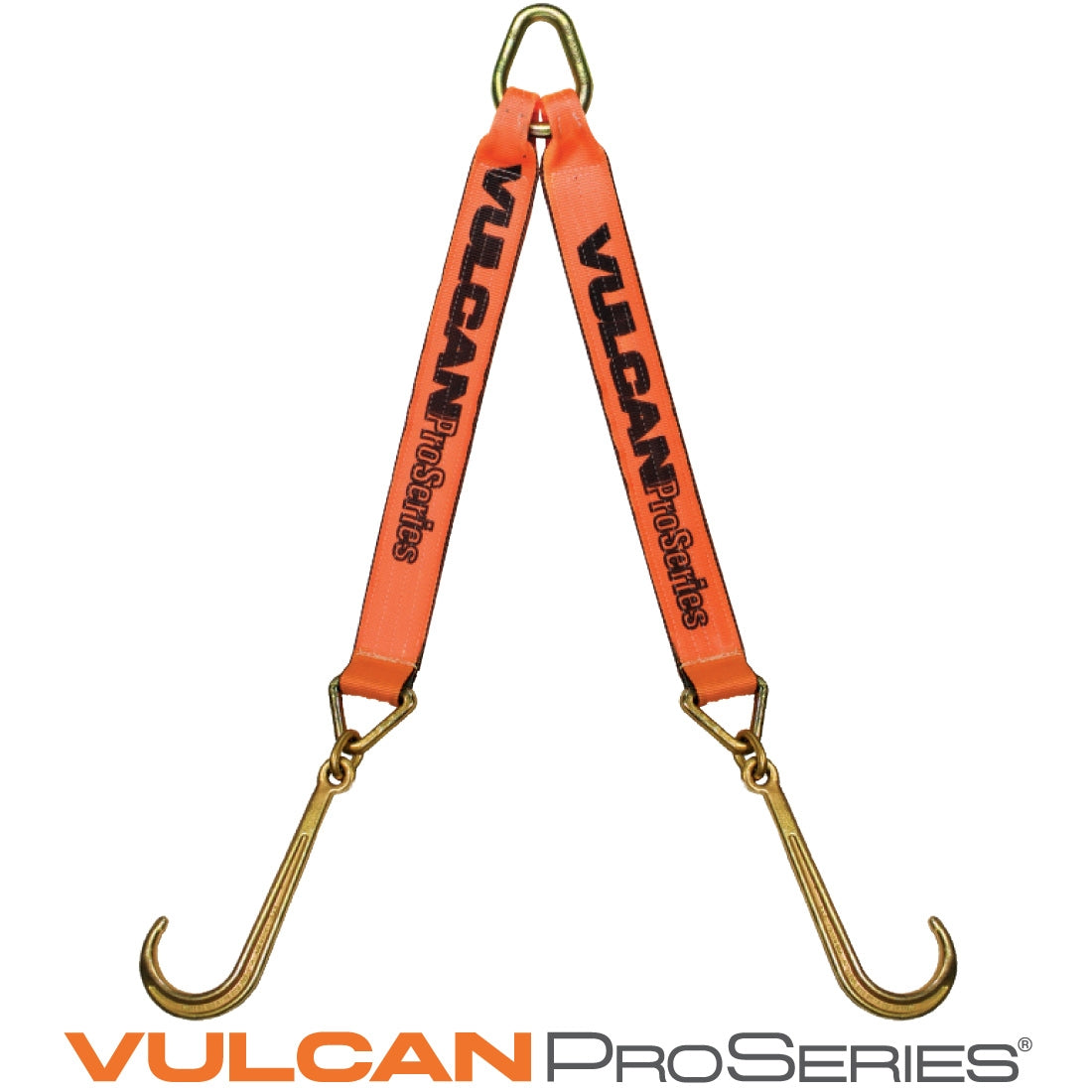 VULCAN Web Bridle with Forged 15 Inch J Hooks - 54 Inch - PROSeries - 4700 Pound Safe Working Load