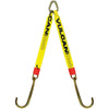 VULCAN Web Bridle with Forged 15 Inch J Hooks - 54 Inch - Classic Yellow - 4700 Pound Safe Working Load