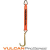 VULCAN Single Leg Web Strap with 15 Inch Forged J Hook - 47 Inch - PROSeries - 4,700 Pound Safe Working Load