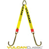 VULCAN Web Bridle with Forged 15 Inch J Hooks - 54 Inch - Classic Yellow - 4700 Pound Safe Working Load