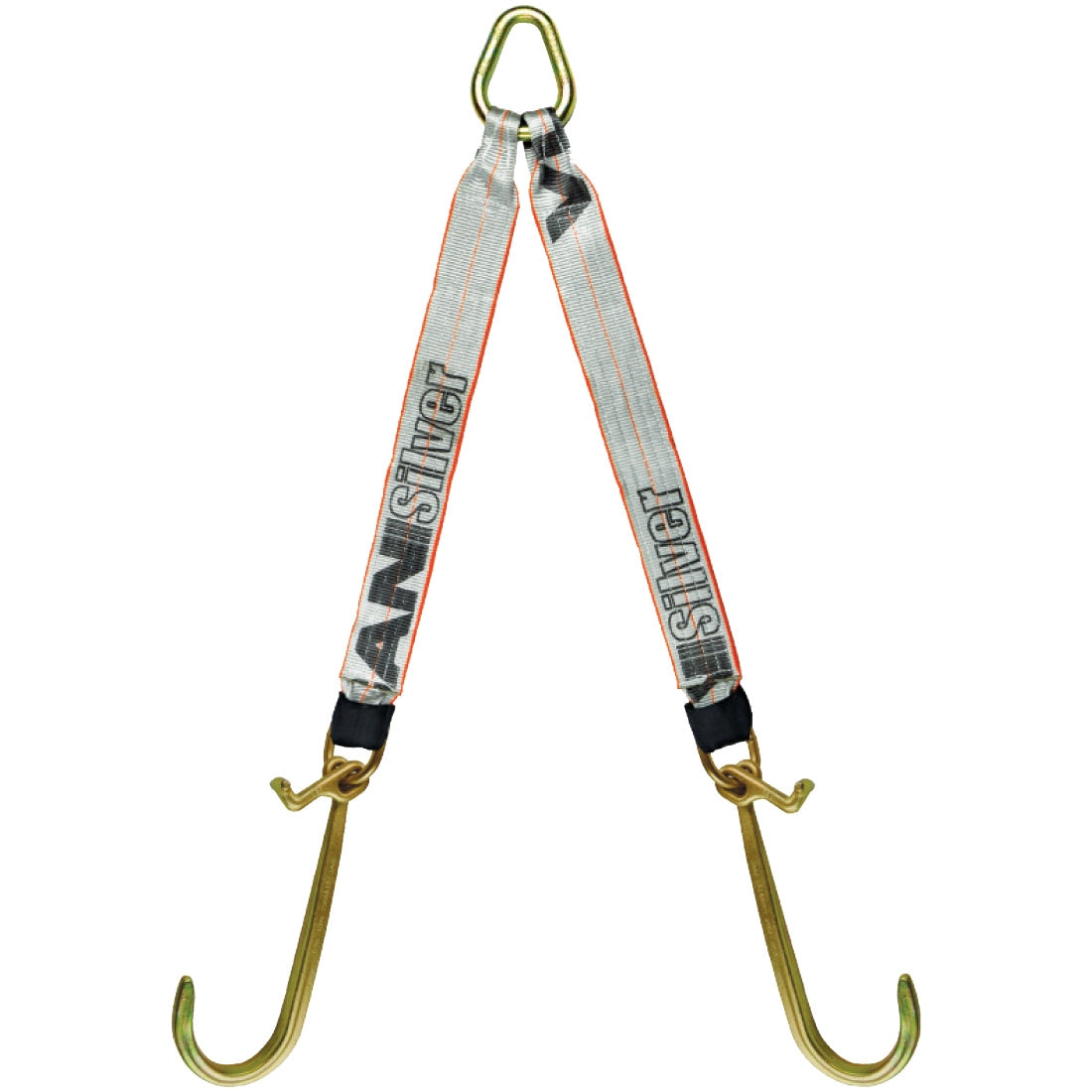 VULCAN Web Bridle with Forged Long J and T Hooks - 54 Inch - Silver Series - 4,700 Pound Safe Working Load