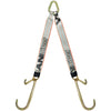 VULCAN Web Bridle Forged 15 Inch J Hooks and Forged 4 Inch J Hooks - Silver Series - 54 Inch - 4,700 Pound Safe Working Load