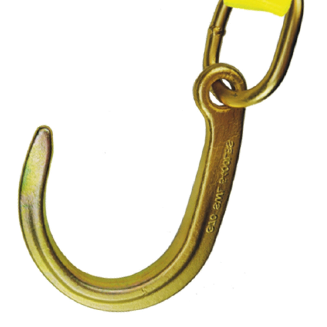 VULCAN Web Bridle with Forged 8 Inch J Hooks - 47 Inch - Classic Yellow - 4,700 Pound Safe Working Load