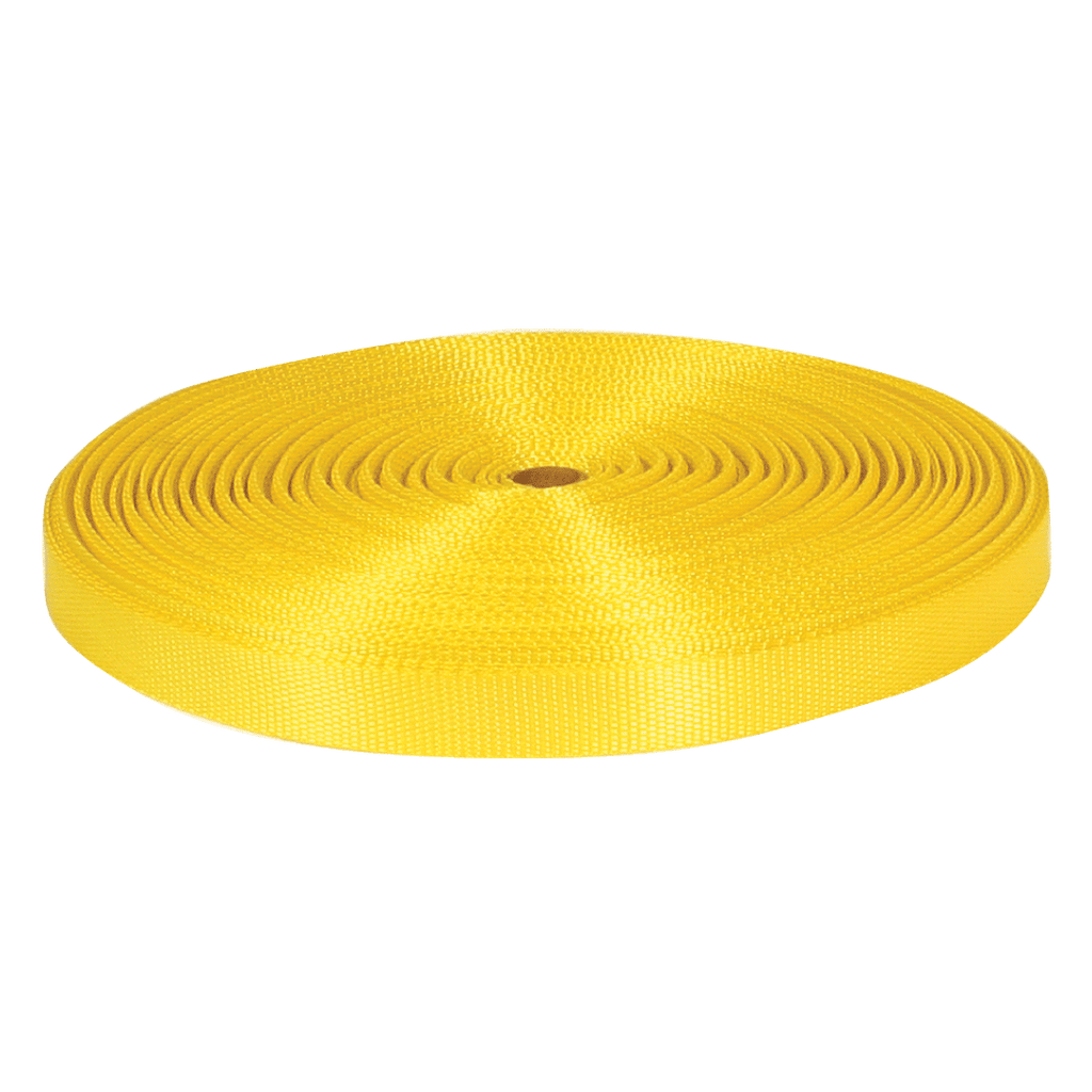 VULCAN Tie Down Webbing - Yellow - 1 Inch x 300 Feet