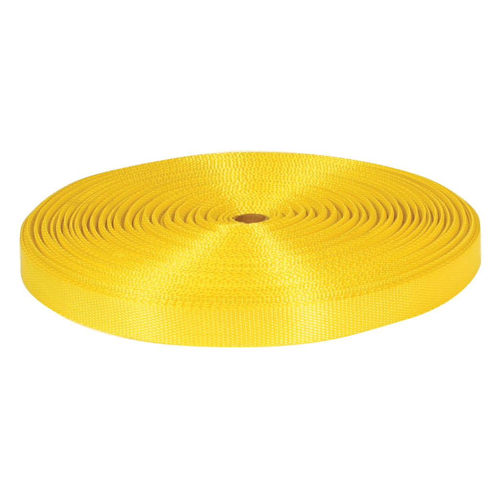 VULCAN Tie Down Webbing - Yellow - 1 Inch x 1 Foot