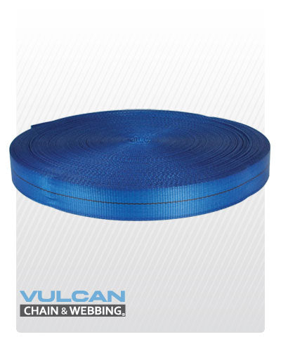 VULCAN Tie Down Webbing - Blue - 2 Inch x 1 Foot