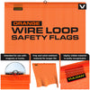 VULCAN Complete Heavy Duty Flags and Magnets Kit - Includes 12 Magnets, 6 Orange Flags, 6 Red Flags, and A High-Viz Vented Storage Bag