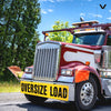 VULCAN Flags and Oversize Load Sign Kit - Includes 1 Aluminum Oversize Load Sign and 2 Heavy-Duty Spring Warning Flags