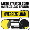 VULCAN Banner and Flags Kit - Includes 1 Economy Stretch Cord Oversize Load Banner, 2 Stretch Cord Orange Flags, 2 Wood Dowel Orange Flags