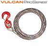 VULCAN Steel-Core Swivel Hook Winch Cable - 3/8 Inch x 150 Foot - PROSeries