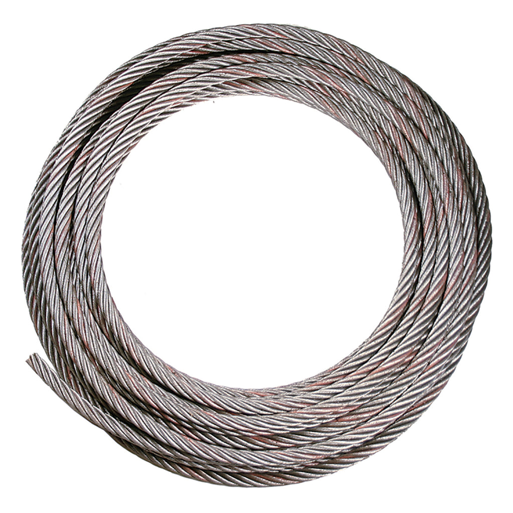 VULCAN Steel-Core Plain End Winch Cable - 3/8 Inch x 100 Foot - PROSeries