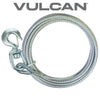 VULCAN Winch Cable - Swivel Hook - Steel Core - 3/8 Inch x 100 Foot - 14,000 Pound Minimum Breaking Strength