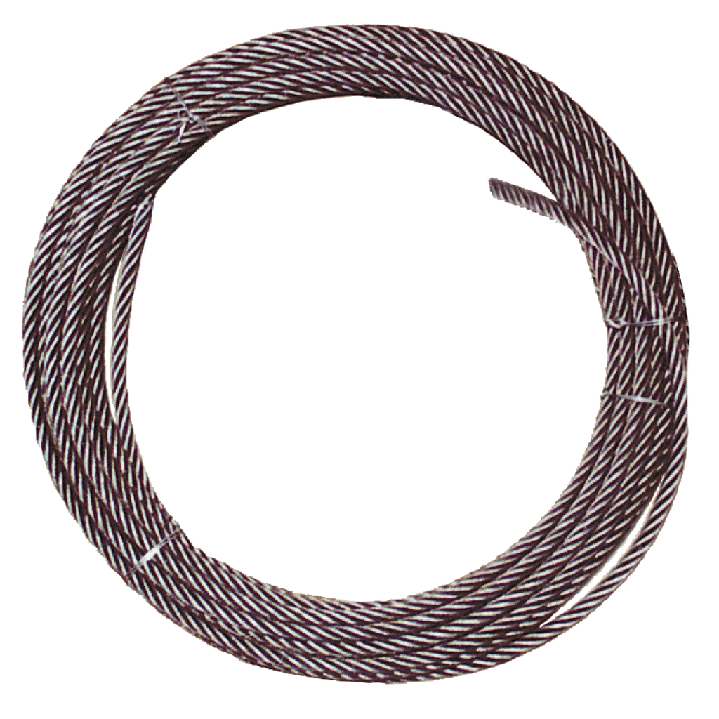 VULCAN Steel Core Winch Cable with Plain Ends - 1/2 Inch x 100 Foot - 26,600 Pound Minimum Breaking Strength