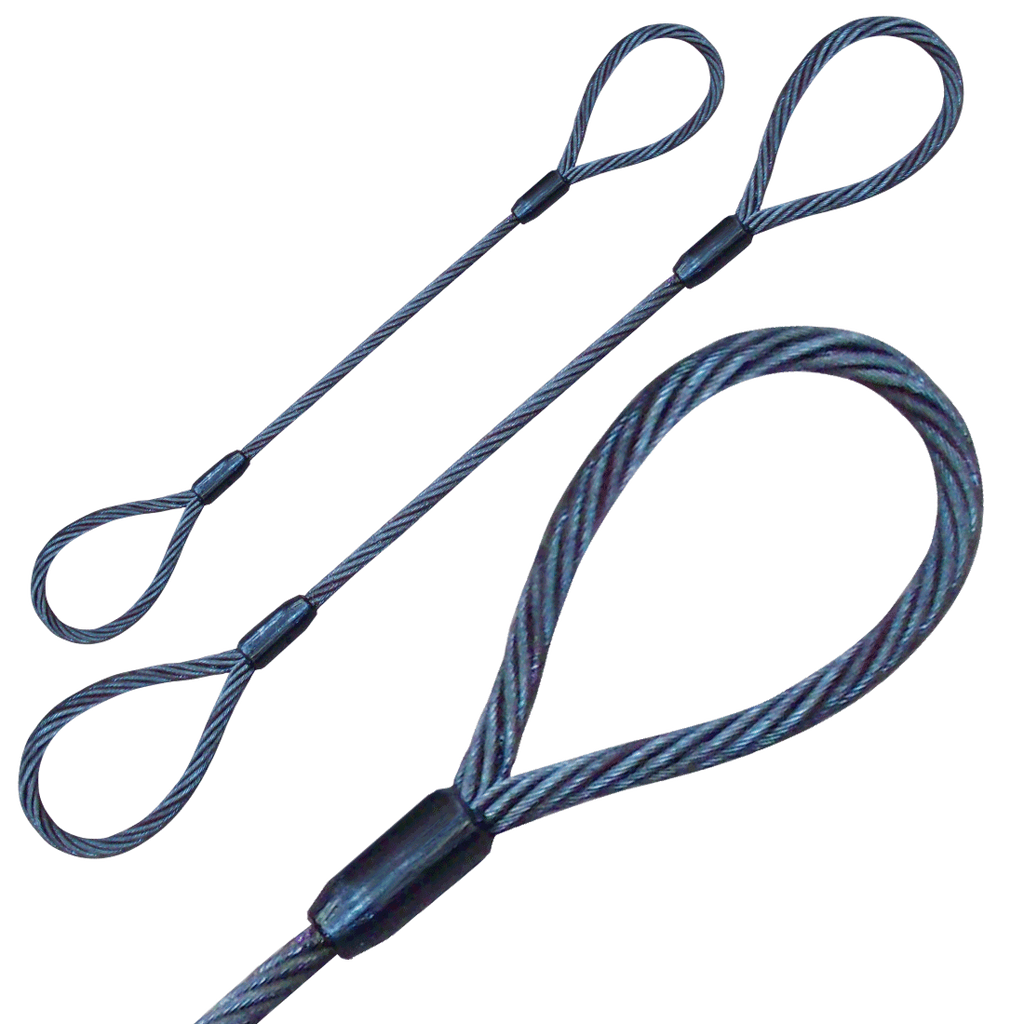 Wire Rope Sling - 3/4 Inch x 8 Foot - 11200 Pounds 8200 Pounds 22000 Pounds