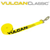 VULCAN Winch Strap with Twisted Snap Hook - 2 Inch x 15 Foot - Classic Yellow - 3,300 Pound Safe Working Load