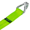 VULCAN Winch Strap with Heavy Wire Hook - 2 Inch x 15 Foot - 4 Pack - High-Viz - 3,300 Pound Safe Working Load