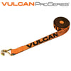 VULCAN Winch Strap with Wire Hook - 2 Inch x 27 Foot - PROSeries - 3,300 Pound Safe Working Load