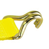 VULCAN Winch Strap with Wire Hook - 2 Inch x 27 Foot - 4 Pack - Classic Yellow - 3,300 Pound Safe Working Load