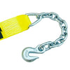 VULCAN Winch Strap with Chain Anchor - 3 Inch x 27 Foot - Classic Yellow - 5,000 Pound Safe Working Load