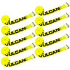 VULCAN Winch Strap with Flat Hook - 3 Inch, 10 Pack - Classic Yellow - 5,000 Pound Safe Working Load