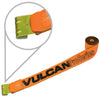 VULCAN Winch Strap with Flat Hook - 4 Inch x 30 Foot - PROSeries - 5,400 Pound Safe Working Load