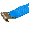 VULCAN Winch Strap with Flat Hook - 4 Inch x 30 Foot - Classic Blue - 5,000 Pound Safe Working Load