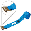 VULCAN Winch Strap with Flat Hook - 4 Inch x 30 Foot - 10 Pack - Classic Blue - 5,000 Pound Safe Working Load