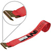 VULCAN Winch Strap with Flat Hook - 4 Inch x 30 Foot - 10 Pack - Classic Red - 5,000 Pound Safe Working Load