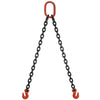 VULCAN Double Leg Mechanical Lifting Sling with Grab Hooks - 3/8 Inch - Grade 80 - 15 Feet