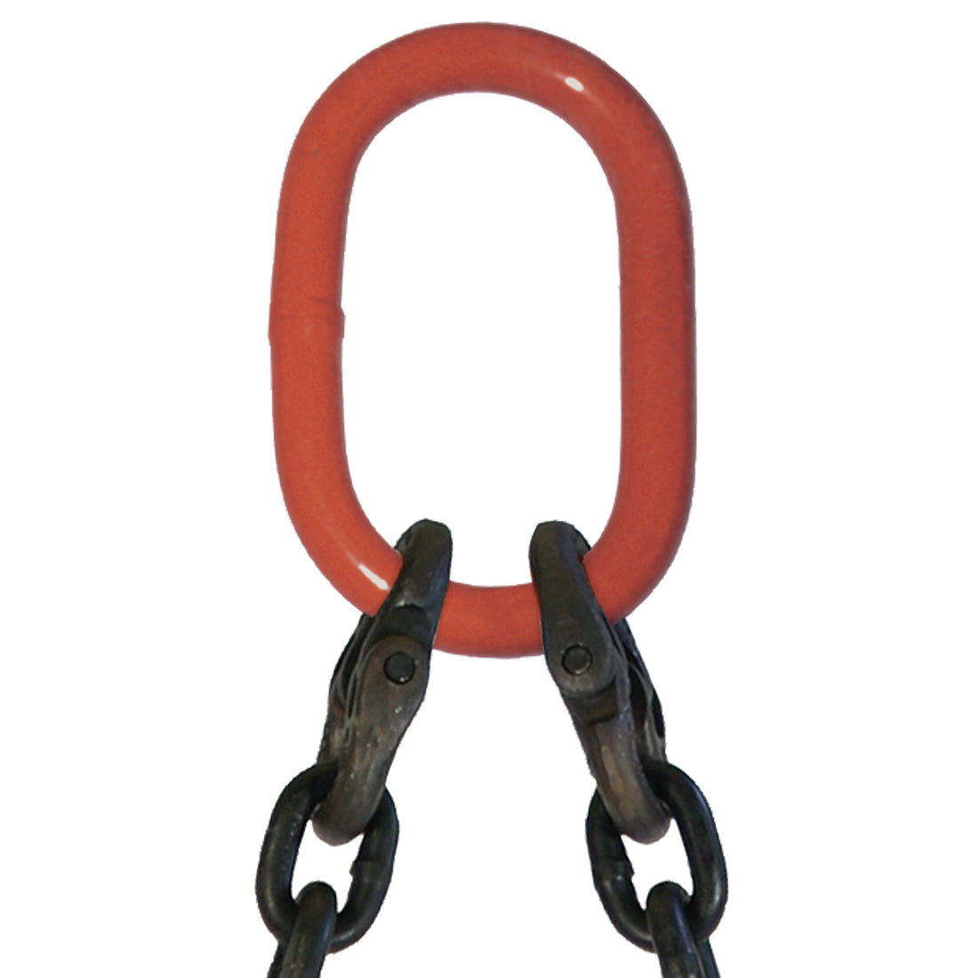 VULCAN Double Leg Mechanical Lifting Sling with Grab Hooks - 3/8 Inch - Grade 80 - 15 Feet