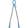 VULCAN Double Chain Slings with Grab Hooks - 9/32 Inch - Grade 120 - 5 Feet